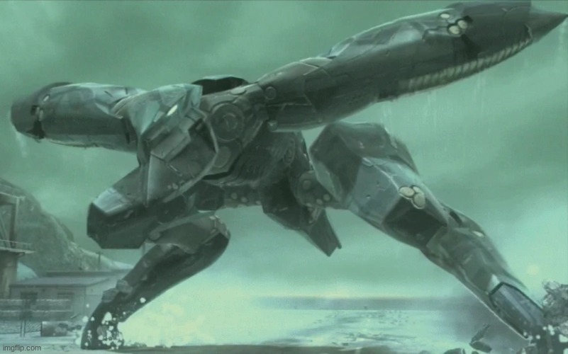 Angry Metal Gear RAY | image tagged in angry metal gear ray | made w/ Imgflip meme maker