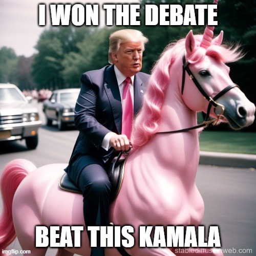 Beat this kamala | I WON THE DEBATE; BEAT THIS KAMALA | image tagged in donald trump | made w/ Imgflip meme maker