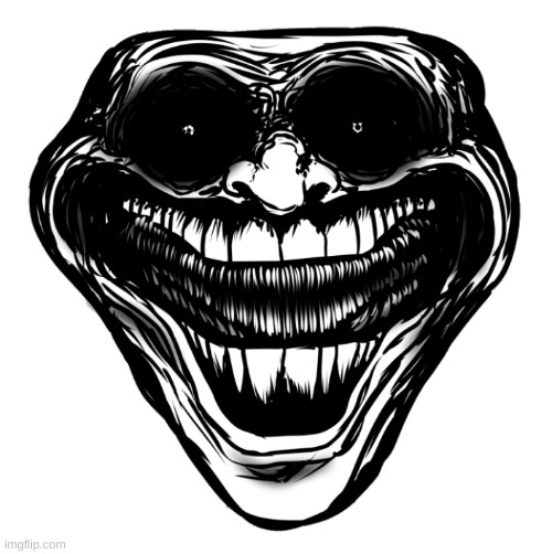 Cursed Troll Face | image tagged in cursed troll face | made w/ Imgflip meme maker