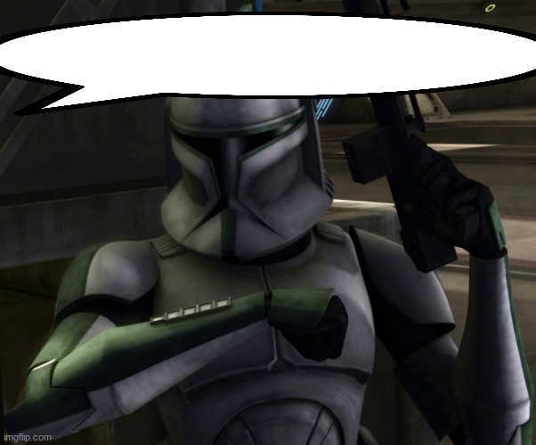 green leader clone trooper | image tagged in green leader clone trooper | made w/ Imgflip meme maker