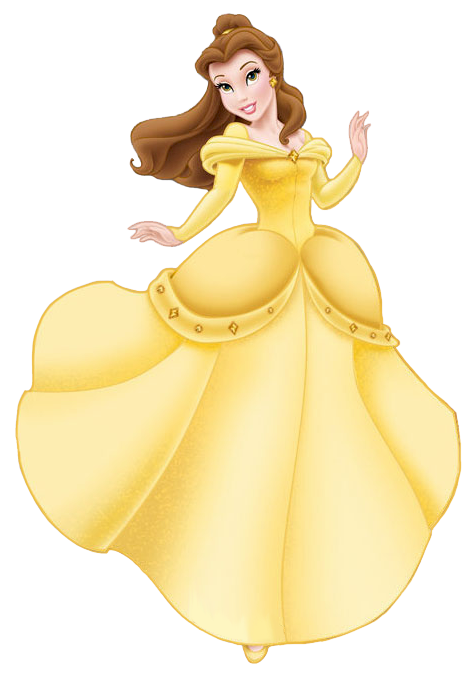 Belle in her Long Sleeve Ballgown Dress Blank Meme Template