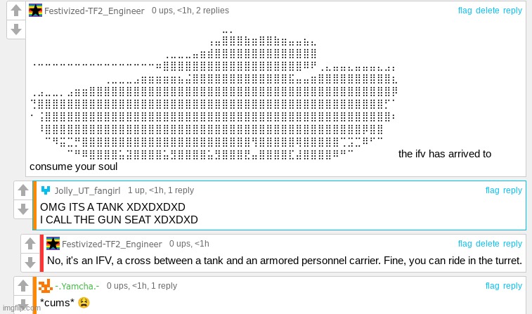 nobody respects the IFV :( | made w/ Imgflip meme maker