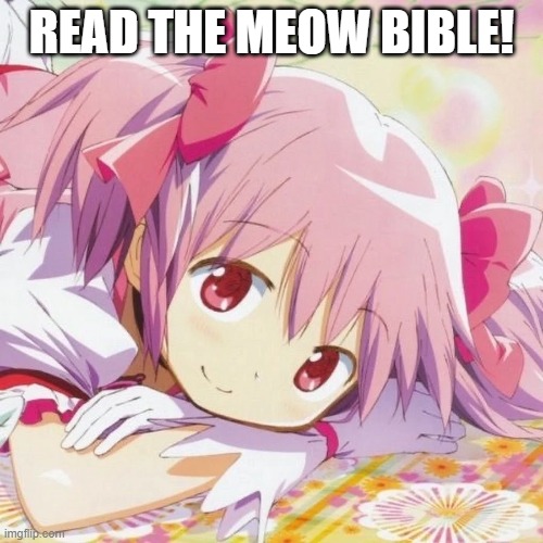 I love muah! | READ THE MEOW BIBLE! | image tagged in meowbahh | made w/ Imgflip meme maker