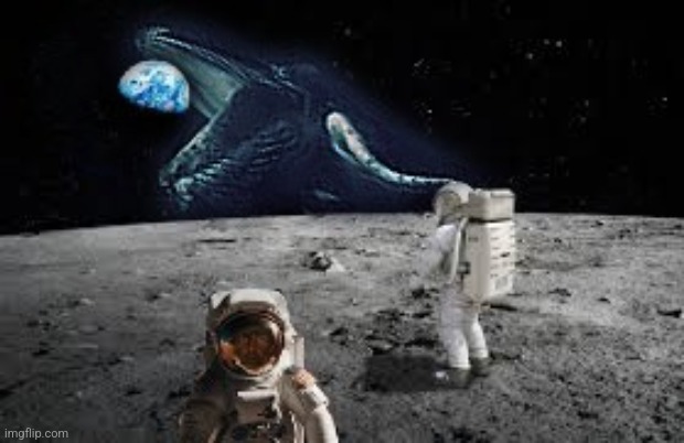 Had a school assignment to photoshop an image, what do you think? (Try finding the hidden meme) | image tagged in space,whale | made w/ Imgflip meme maker