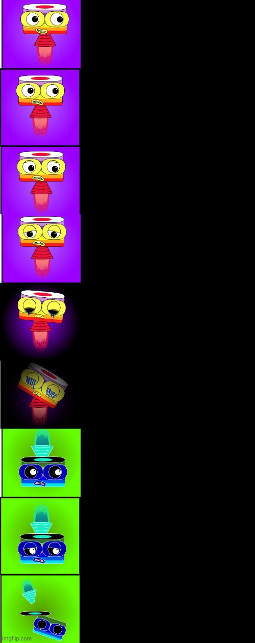 Seven Times Table Becoming Nostalgic  Phases: 9 | image tagged in seven times table becoming nostalgic phases 9,numberblocks | made w/ Imgflip meme maker