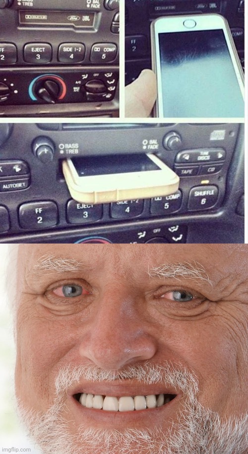 iphone dock | image tagged in hide the pain harold,iphone,you had one job,memes,phone,dock | made w/ Imgflip meme maker