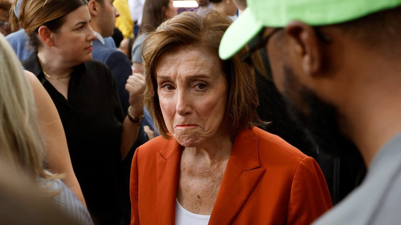 Nancy Pelosi gets bad news Blank Meme Template