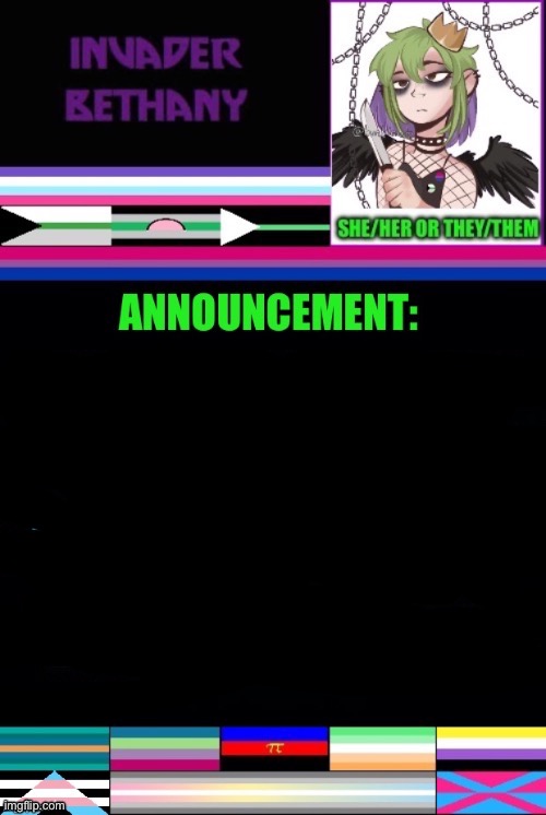 Can someone tell Bethany to design a better announcement image holy shit | made w/ Imgflip meme maker