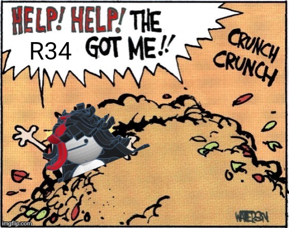 HELP HELP! THE x GOT ME | R34 | image tagged in help help the x got me | made w/ Imgflip meme maker