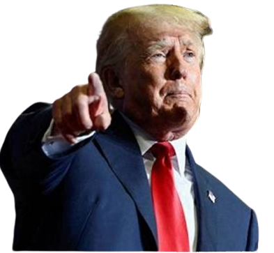 Donald Trump With No Background Blank Meme Template