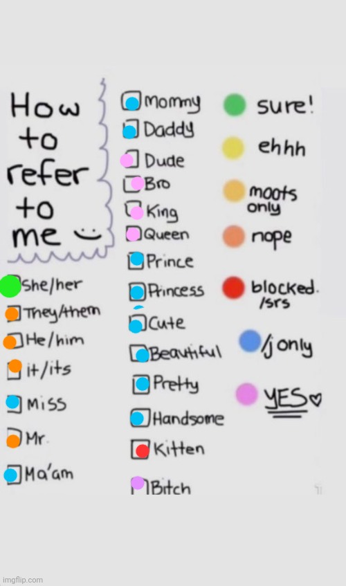 How To Refer To Me :) | image tagged in how to refer to me | made w/ Imgflip meme maker