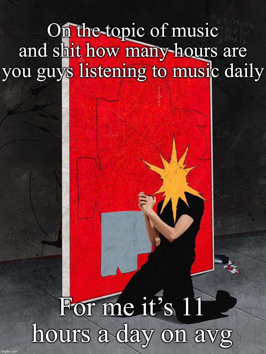 Sorriso | On the topic of music and shit how many hours are you guys listening to music daily; For me it’s 11 hours a day on avg | image tagged in sorriso | made w/ Imgflip meme maker