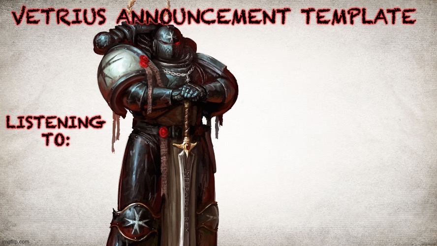 High Quality VETRIUS ANNOUNCEMENT TEMP 1 Blank Meme Template