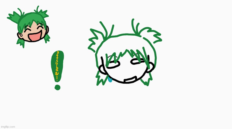 lol a character from my fav  manga ( Yotsuba&! ) | made w/ Imgflip meme maker