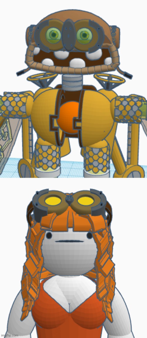 Gave Gadget my wubbox's goggles | made w/ Imgflip meme maker