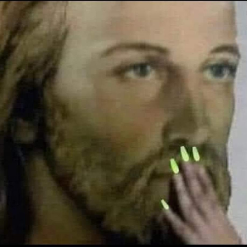 Shocked Jesus Blank Meme Template