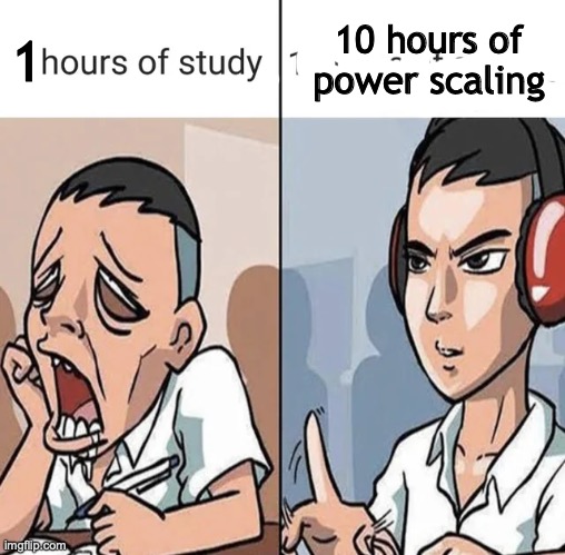 1 10 hours of power scaling | made w/ Imgflip meme maker