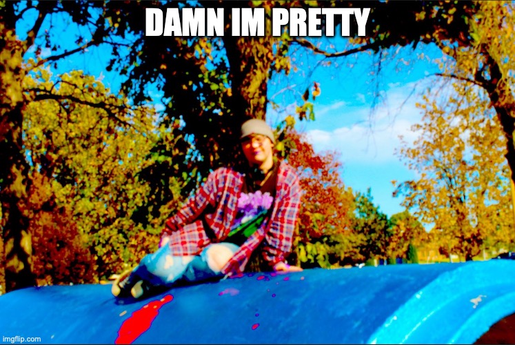 DAMN IM PRETTY | made w/ Imgflip meme maker