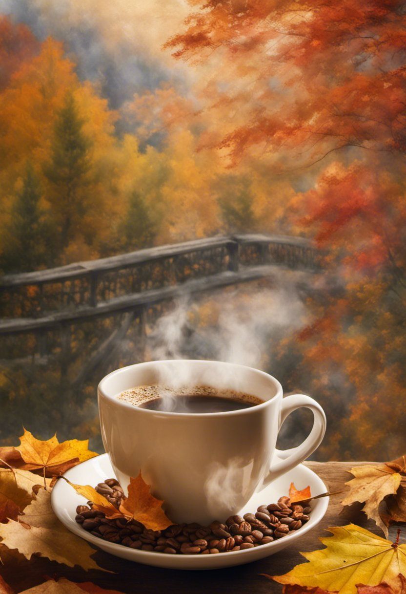 Fall coffee time Blank Meme Template