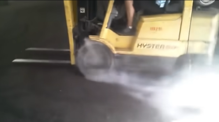 Forklift burnout Blank Meme Template