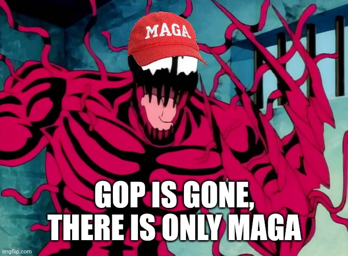 GOP IS GONE,
THERE IS ONLY MAGA | image tagged in funny memes | made w/ Imgflip meme maker