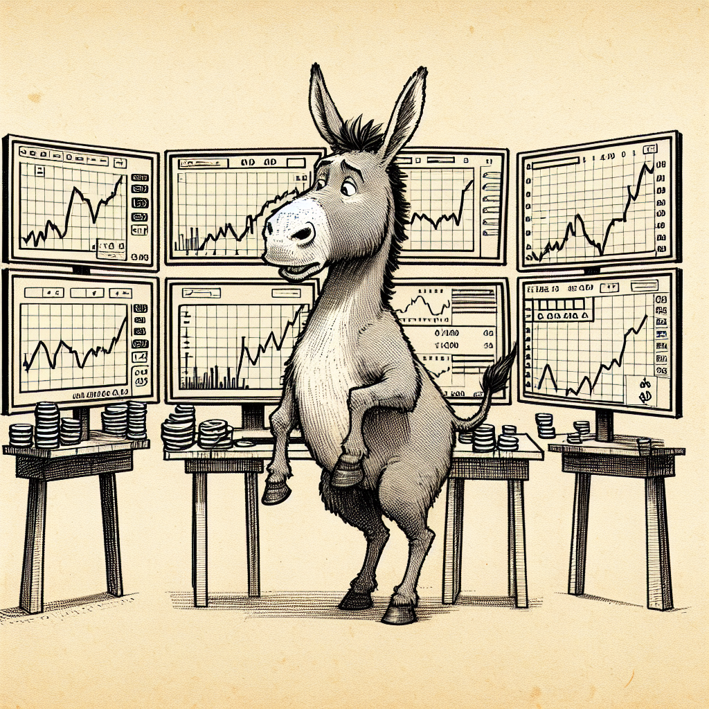 donkey trading shitcoins Blank Meme Template