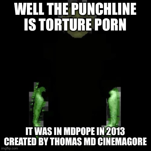 Garn47 (V2) | WELL THE PUNCHLINE IS TORTURE PORN IT WAS IN MDPOPE IN 2013 CREATED BY THOMAS MD CINEMAGORE | image tagged in garn47 v2 | made w/ Imgflip meme maker