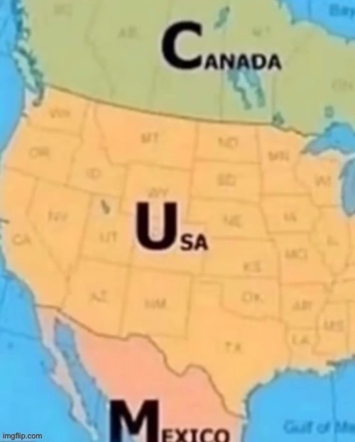 North America in a nutshell | image tagged in north america,msmg | made w/ Imgflip meme maker