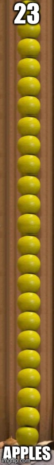 23; APPLES | made w/ Imgflip meme maker
