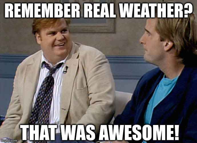 weather | REMEMBER REAL WEATHER? THAT WAS AWESOME! | image tagged in remember that time | made w/ Imgflip meme maker