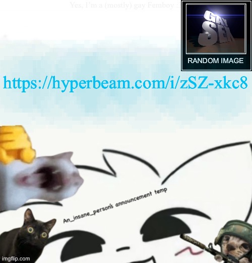 Jamming out to goofy ass music | https://hyperbeam.com/i/zSZ-xkc8 | image tagged in my lil announcement | made w/ Imgflip meme maker
