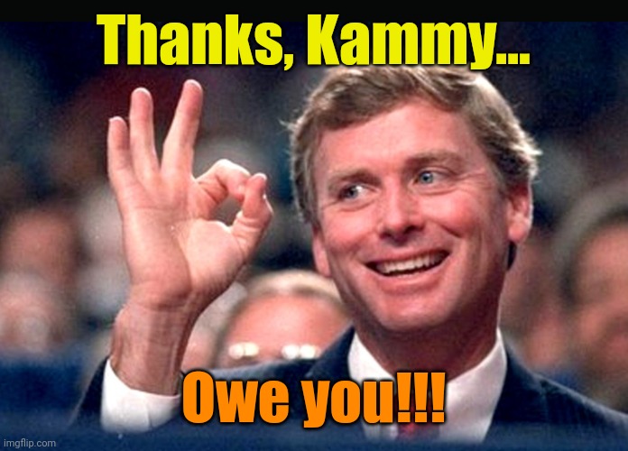 Dan's as thankful as Jimmy is, now | Thanks, Kammy... Owe you!!! | made w/ Imgflip meme maker