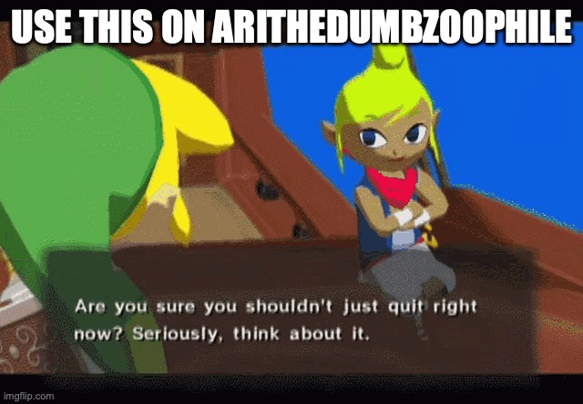 Tetra tells to touch grass | USE THIS ON ARITHEDUMBZOOPHILE | image tagged in tetra tells to touch grass | made w/ Imgflip meme maker