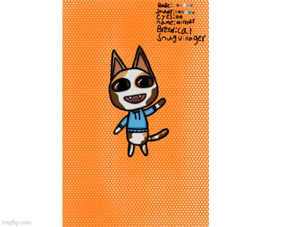 Animal Crossing Custom Villager! | image tagged in cat,animal crossing,art | made w/ Imgflip meme maker