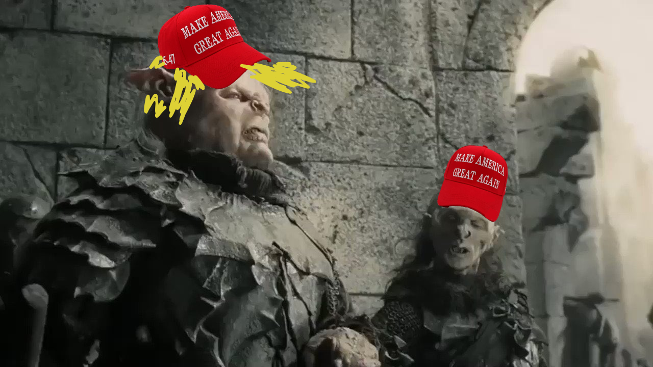 Trump orc Blank Meme Template