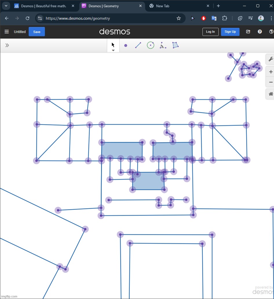 another Desmos art | made w/ Imgflip meme maker