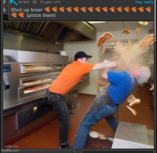 Pizza blast | image tagged in pizza blast | made w/ Imgflip meme maker