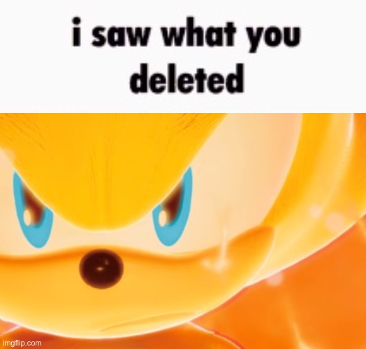 image tagged in i saw what you deleted | made w/ Imgflip meme maker