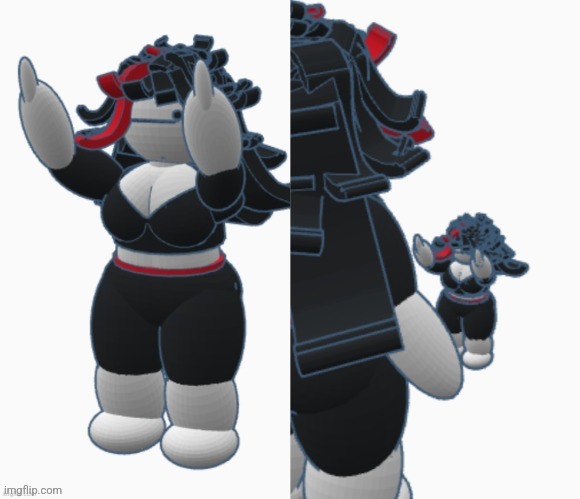 Small Claire vs big Claire | image tagged in small claire vs big claire | made w/ Imgflip meme maker