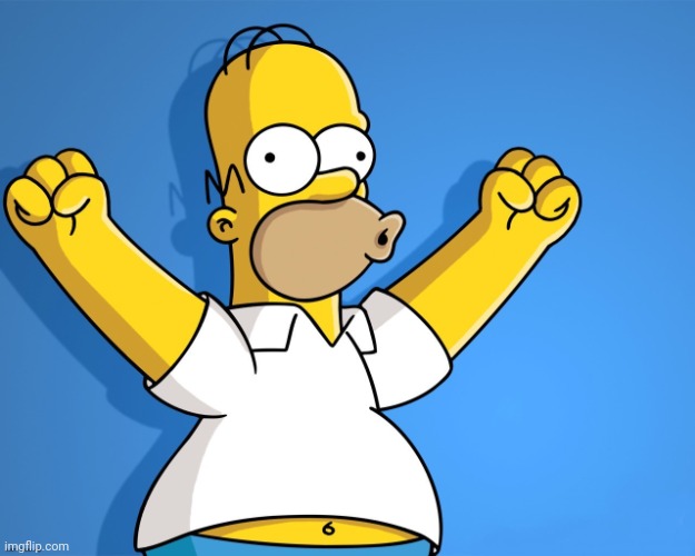 Homer Simpson wohoo | image tagged in homer simpson wohoo | made w/ Imgflip meme maker