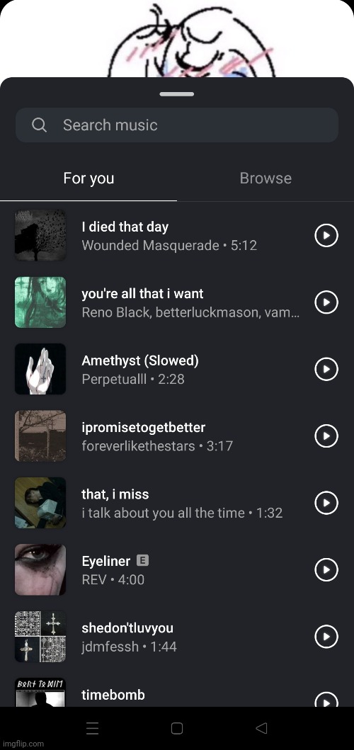 imagine if imgflip had the ability to add music to posts, that would be peak | made w/ Imgflip meme maker