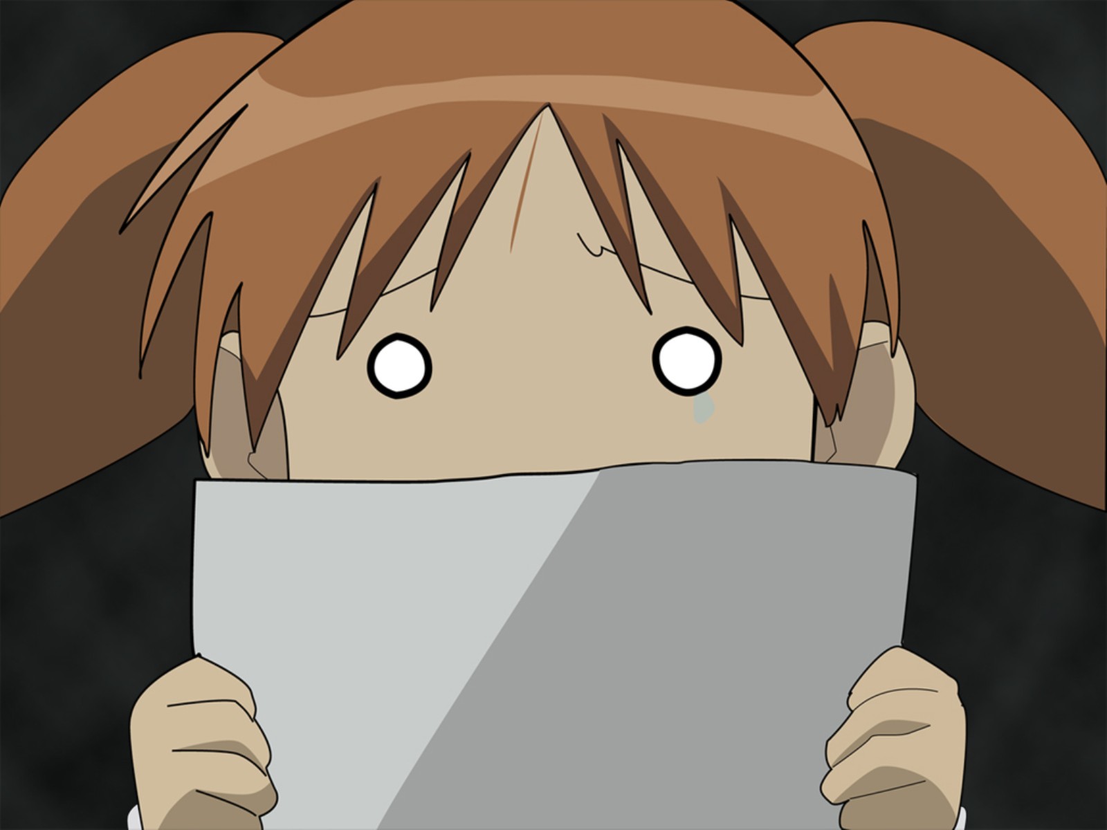 High Quality Chiyo-chan scared Blank Meme Template