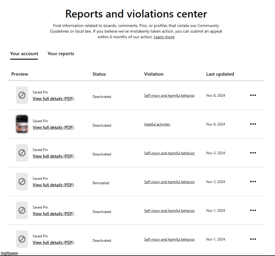 I love Pinterest and their censorship | made w/ Imgflip meme maker