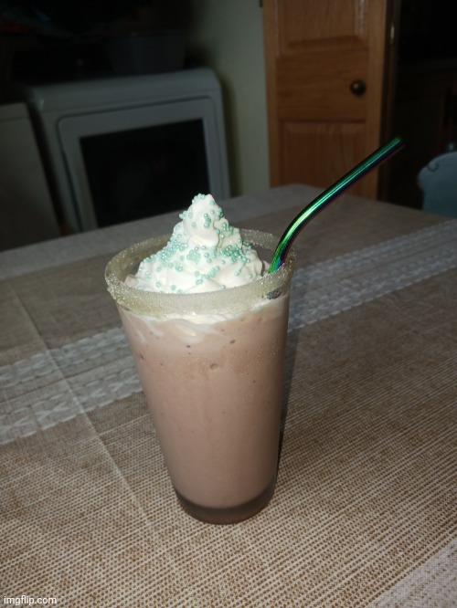 Milkshake I made is so thick that the straw isn't even functional | made w/ Imgflip meme maker