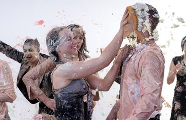 Pie fight Blank Meme Template