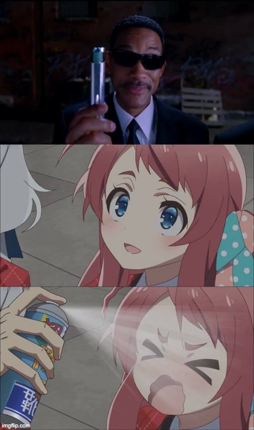 zblsg anime bug spray | image tagged in zblsg anime bug spray | made w/ Imgflip meme maker