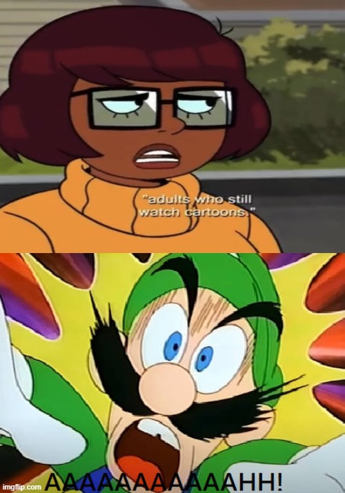 luigi reacts to mindy velma | image tagged in luigi reacts to blank,velma,scooby doo,hbo max,cartoon,funny memes | made w/ Imgflip meme maker