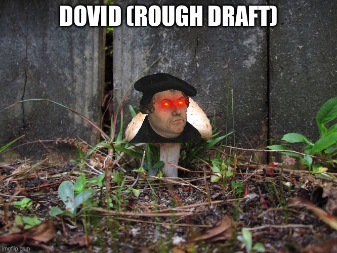 mushroom | DOVID (ROUGH DRAFT) | image tagged in mushroom | made w/ Imgflip meme maker