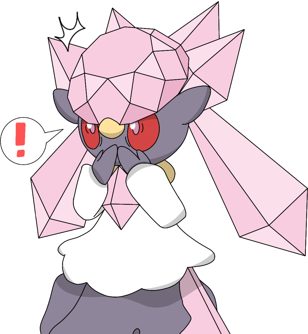 Shocked Diancie Blank Meme Template