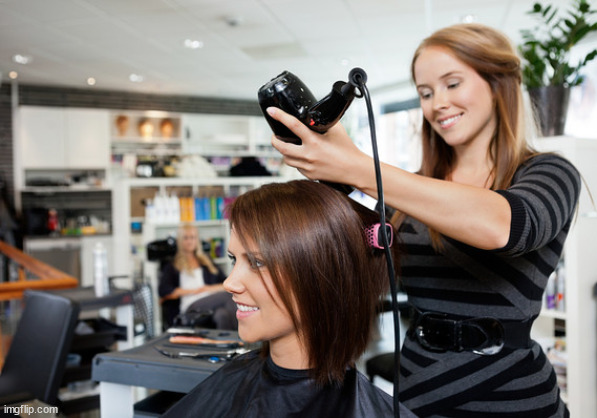 Hairdresser | image tagged in hairdresser | made w/ Imgflip meme maker